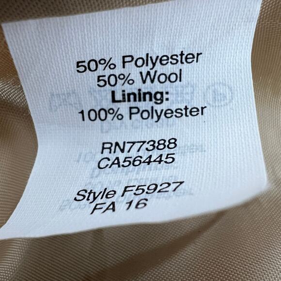 J. Crew Factory Schoolboy Wool Plaid Lined Blazer Autumn Colors Size 4 - Picture 8 of 10